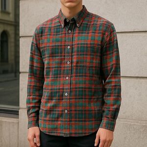 RedHead Men’s Button Down Plaid Flannel Shirt Size XL